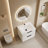 Bathroom Vanity Cabinet with Sink Black Wall Mounted Bathroom Vanities with Ceramic Sink Floating Fluted Sink Vanity with Drawers,Modern-124579429-124579433