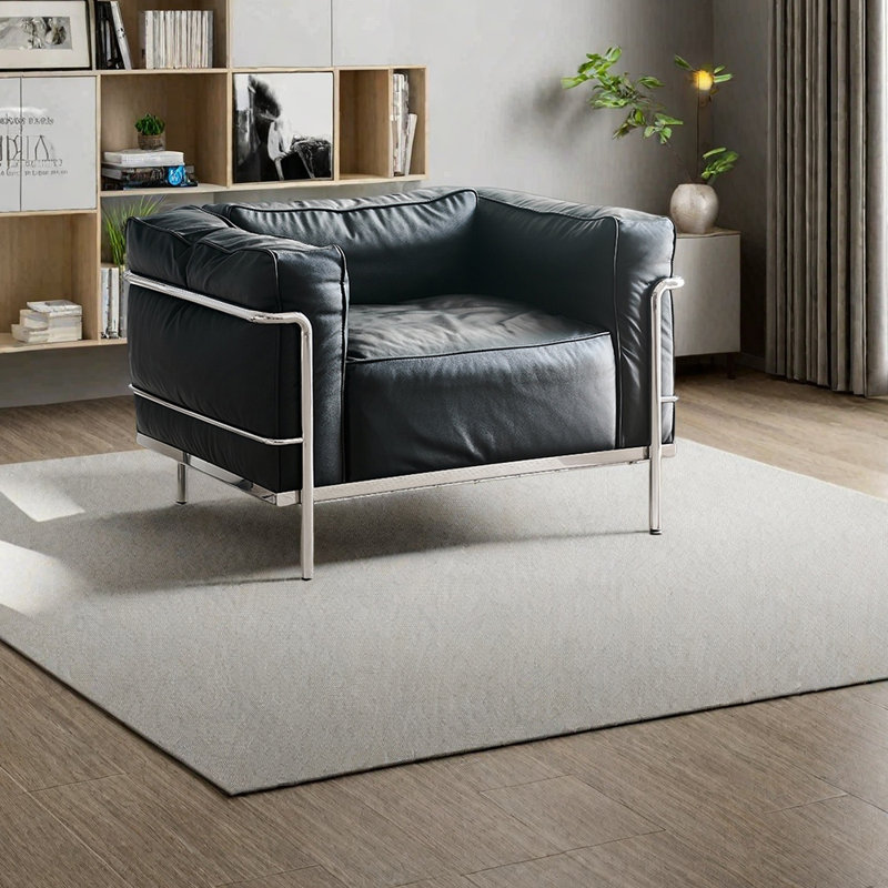 Chaise de loisir au design unique, moelleuse et confortable, Noir