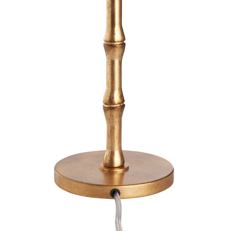 Artois Buffet Table Lamp, Off White, Antique Brass