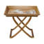 Table d'appoint pliante en bois 20,7 x 13,2 x 18,5 pouces