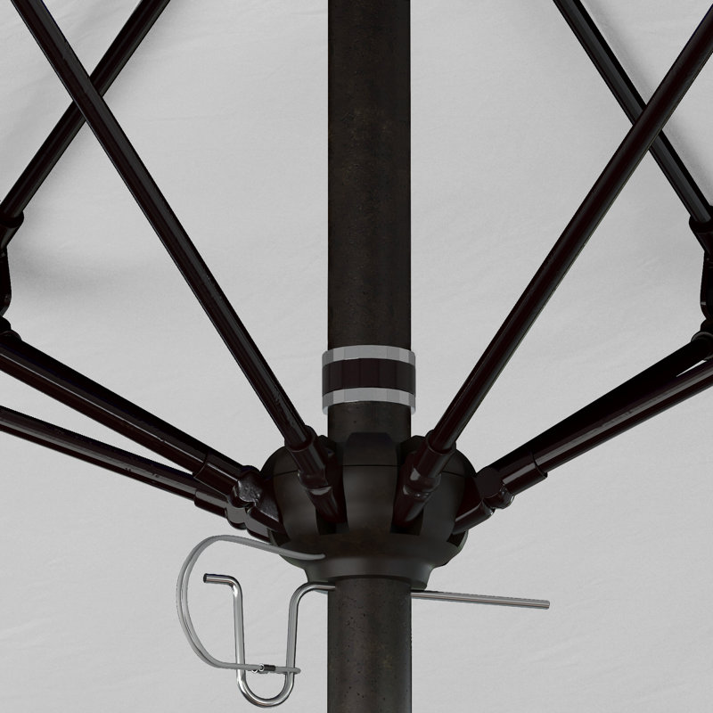 Parasol de marché 90 po Sunbrella, Toile Sunbrella® naturel, Bronze