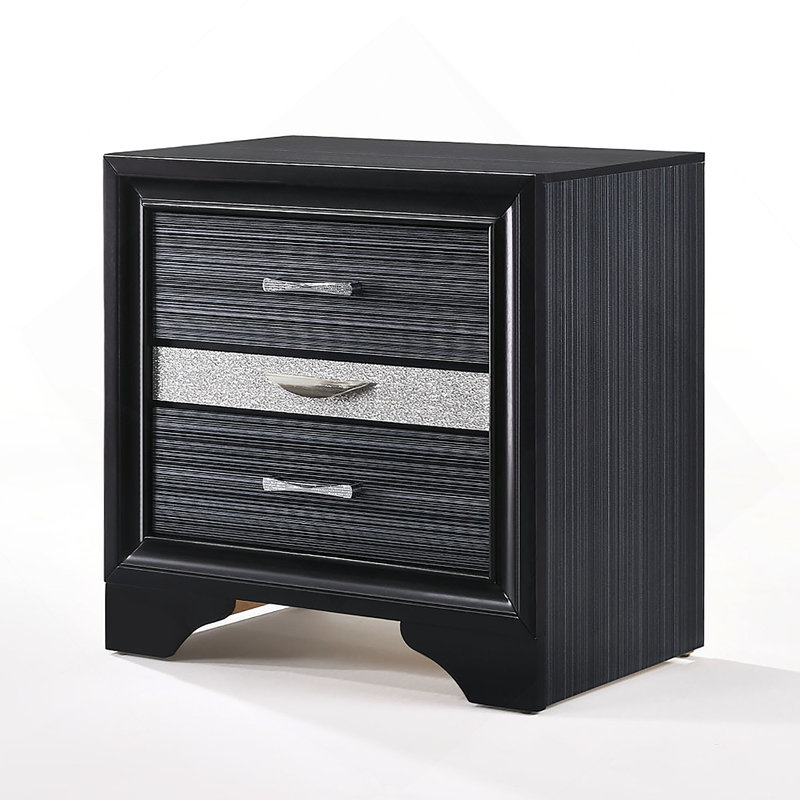 Table de chevet chic et fonctionnelle avec tiroirs spacieux et compartiment à bijoux pour la vie organisée