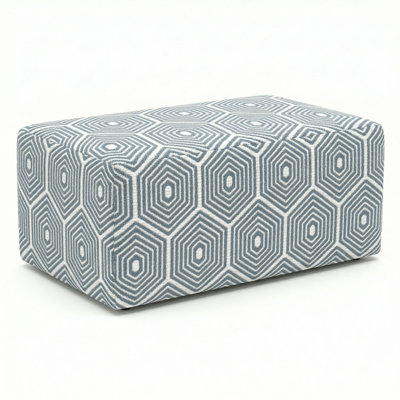 Berlin Gardens Lilly Hive 18X30x13 Rectangle Pouf