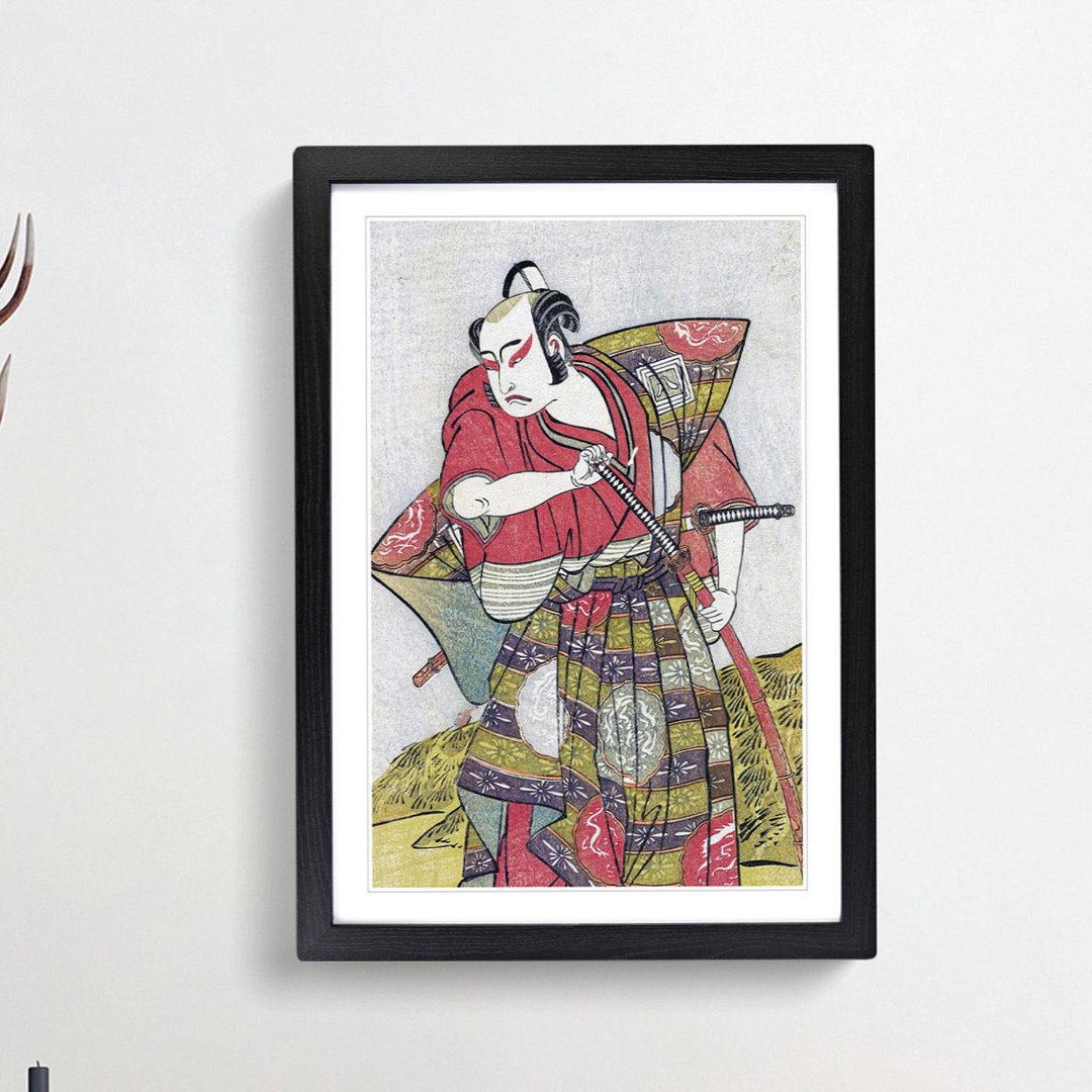 Ichikawa Yaozo by Katsukawa Shunsho - Picture Frame Painting Print