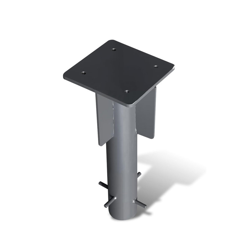 Base de parasol de terrasse en acier robuste pour mâts de 1,9 pouce