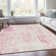 Premium Machine Washable Prisco Pink Rug