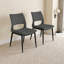 Ensemble de 2 chaises de salle à manger modernes - Revêtement en similicuir avec pieds en métal-745932665