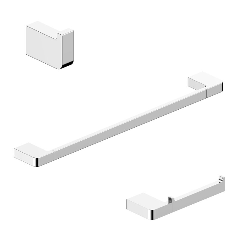 Ensemble de quincaillerie de salle de bain cubique 3 pièces