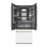 ZLINE Autograph Edition 36 in. 19.6 cu. ft. French Door Built-In Bottom Freezer Refrigerator with Water Dispenser and Ice Maker in Stainless Steel with Graphite Gray Interior and Accents-110427435