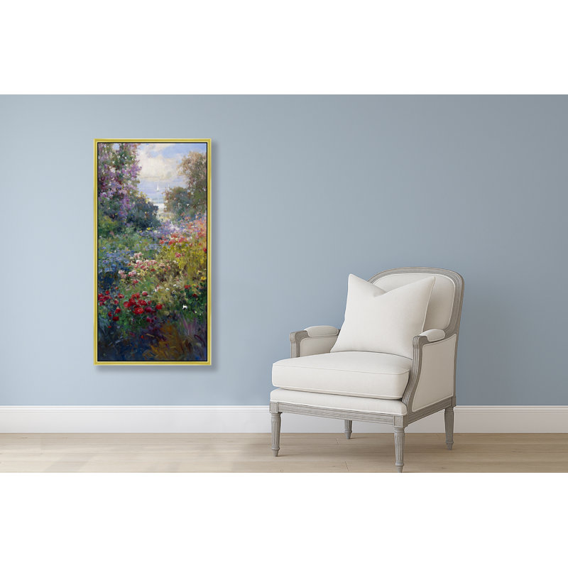 Garden To The Sea Print, 50" H x 26" W, Gold