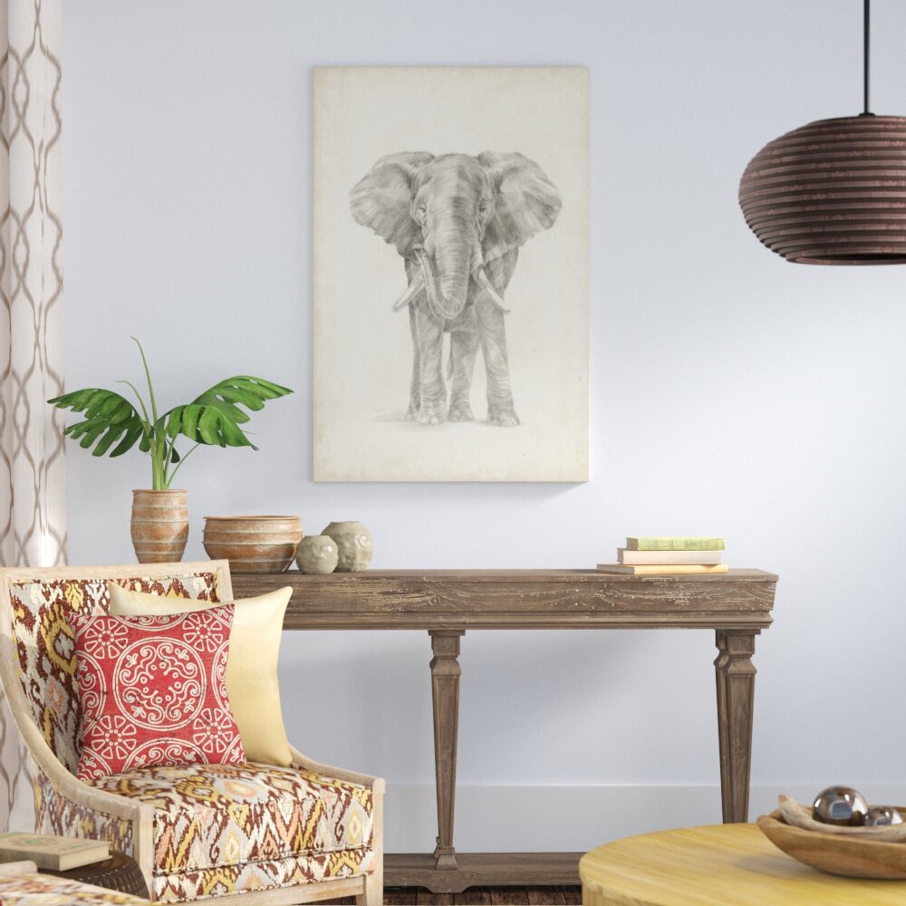 Leinwandbild Elephant Sketch II von Ethan Harper