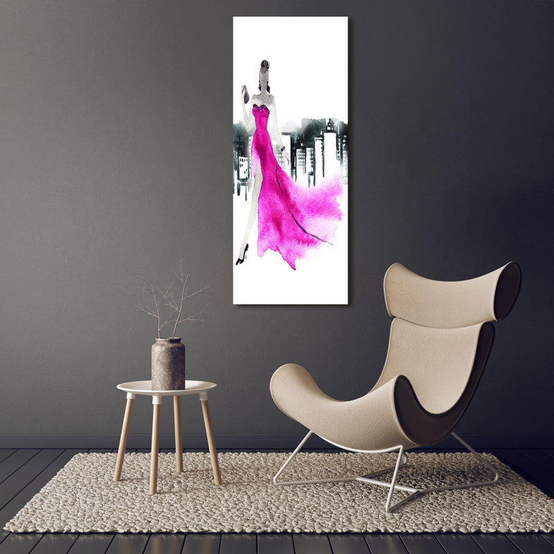 Fashion Illustration - Wrapped Canvas Print