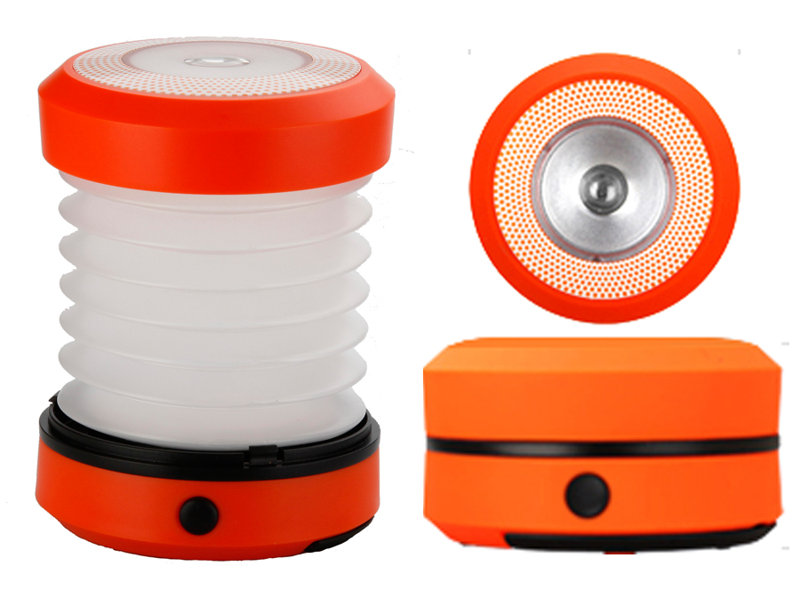 Compact Orange LED Collapsible Camping and Emergency Lantern