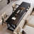 Black Rectangular Solid Wood  desk-33601806