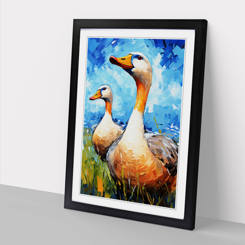 Goose Expressionism - Framed Print