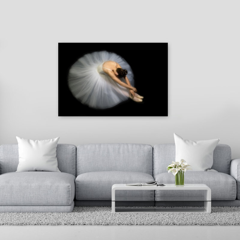 «Elegant Ballerina Pose Classic Elegant Serene», reproduction d'art murale, H 40 po x l 60 po