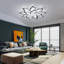 Calletana 14-Light Acrylic LED Flush Mount,Dimmable Modern Ceiling Light for Living Room Bedroom