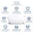 67'' x 32'' Freestanding Soaking Solid Surface Bathtub