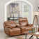 Manhattan 78" Wide Faux Leather Dual Power Recliner Loveseat with Power Adjustable Headrest