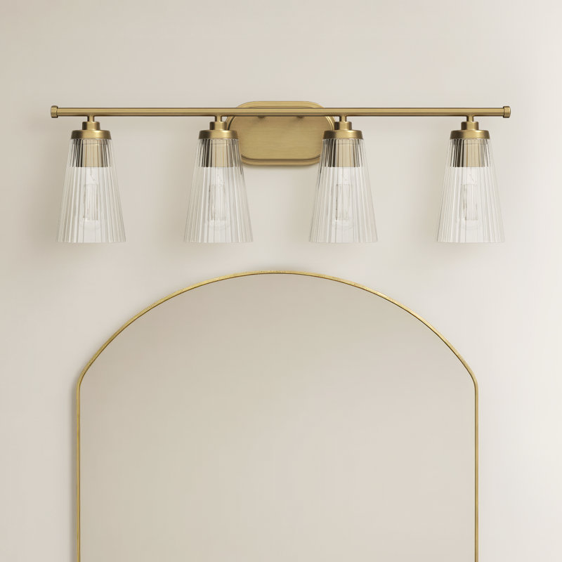 Jeanie 3 - Light Bathroom Vanity Light in Brass, Brass