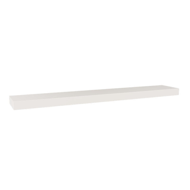 Painted Wood Floating Shelf, Cream