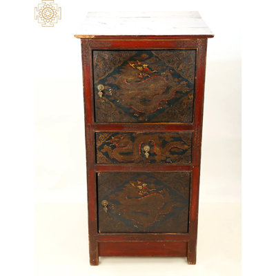 Dantonio 43" Vintage Tibetan Cabinet | Handmade