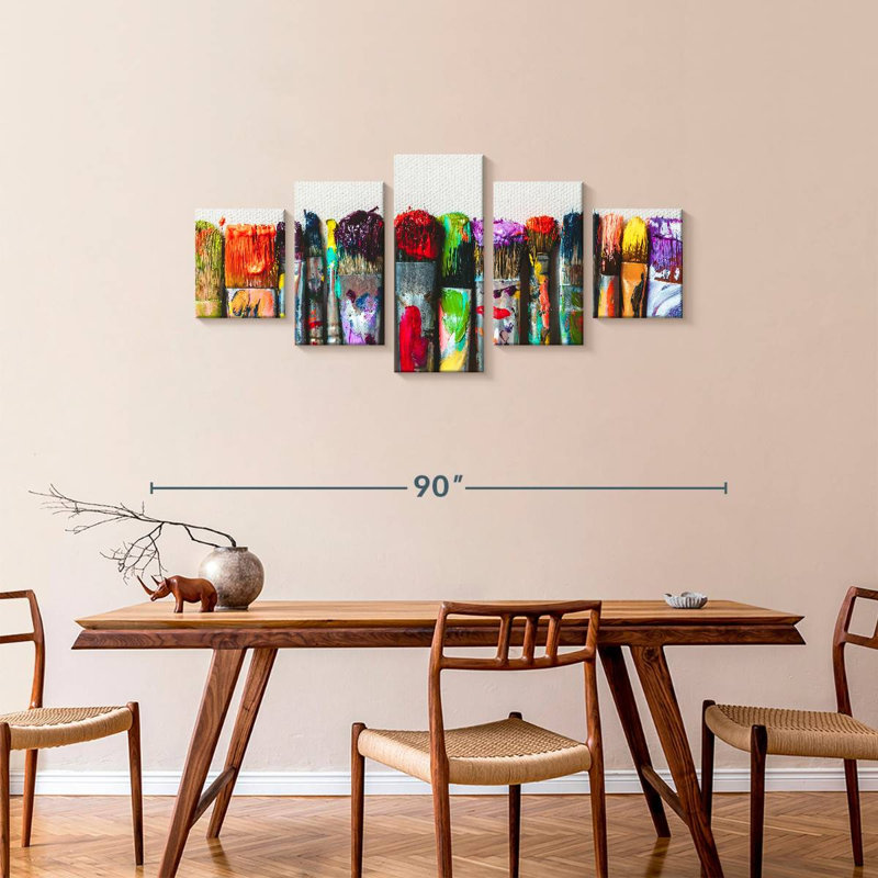 Paint Brushes, 34" H x 74" W