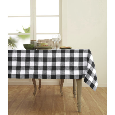 Buffalo Check - 100% Pure Linen Tablecloth