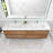 84'' Double Bathroom Vanity with Acrylic Top-1323390675