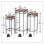 Ensemble de 3 tables gigognes en bois