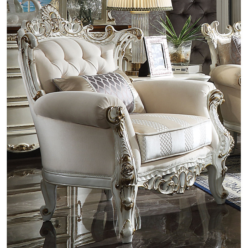 Jagger Upholstered Armchair, Antique Pearl