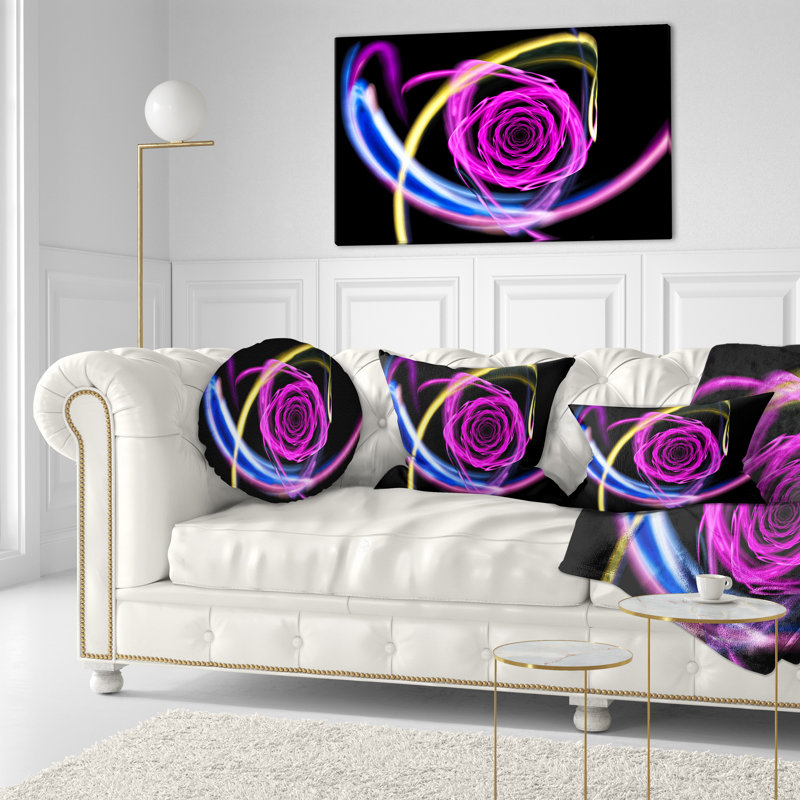 Coussin lombaire rose brillant