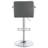 Grey And Chrome Adjustable Bar Stool