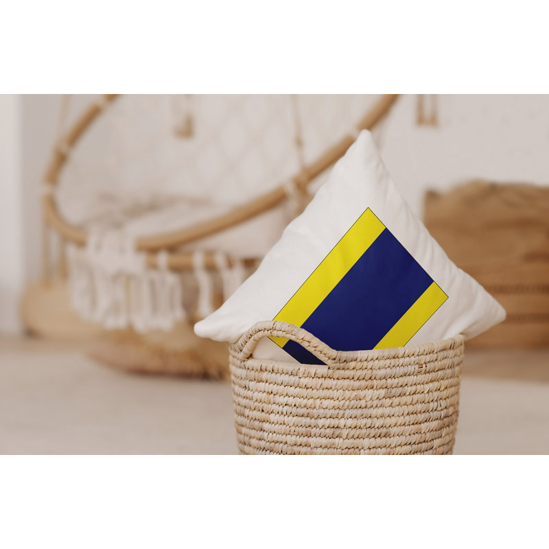 Housse et insert de coussin carré d'extérieur Nantucket, 18 po x 18 po