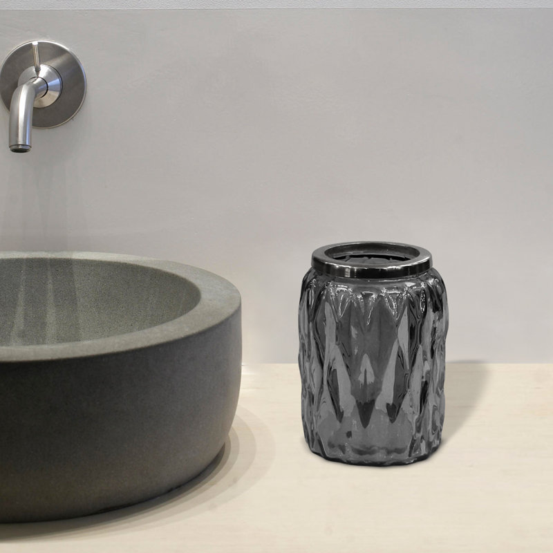 Glacier Bathroom Accessory, Smoke/Black