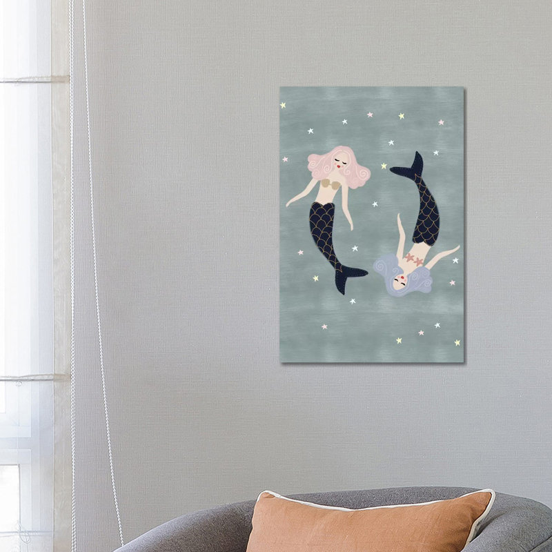 Light Mermaids by Leah Straatsma - Wrapped Canvas Print, 66.04 cm H x 45.72 cm W x 1.91 cm D