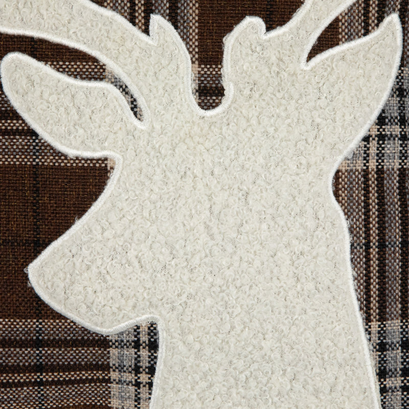 Insert de coussin, Brun / carreauté