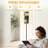  68.5" Standing Floor Lamp Leopard animal print seamless design Dimmable Metal Pole Lamp with Linen Lampshade LED Bulb Included