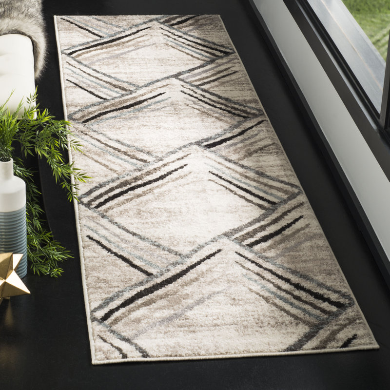 Southampton Geometric Hand Woven Area Rug, Runner 69 x 244 cm