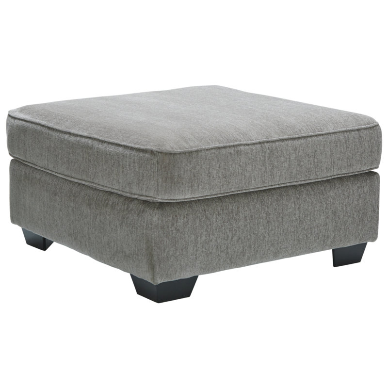 New Britain Slate Oversized Accent Ottoman, Alliage