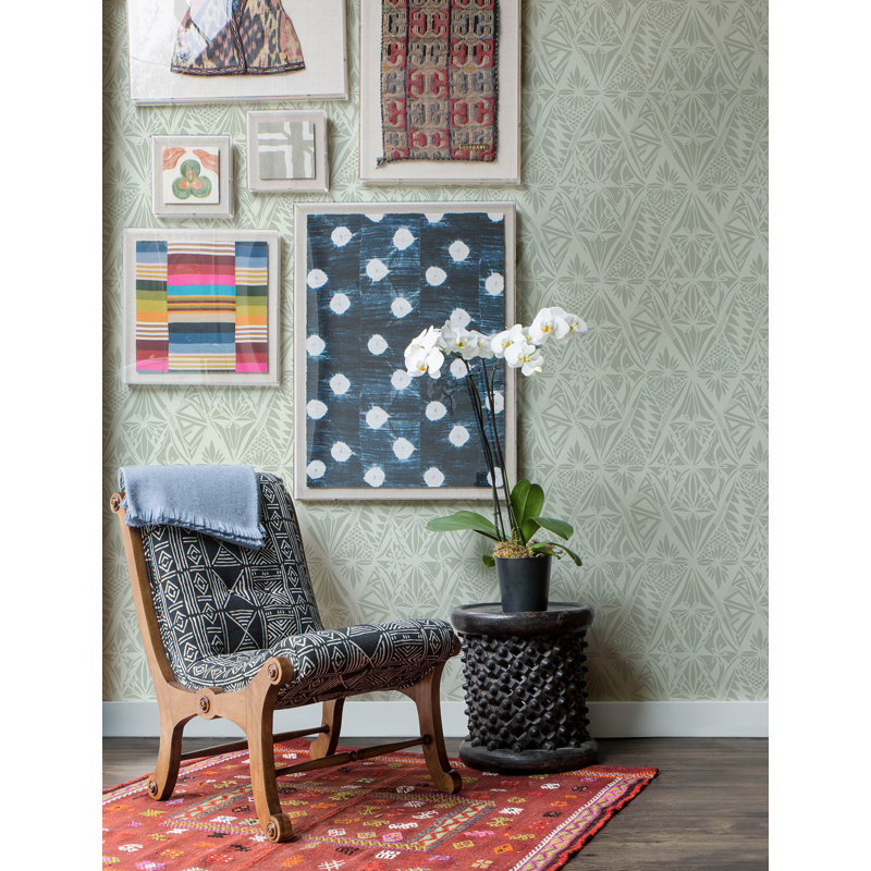 Papier peint Urbane Light Diamonds, Vert
