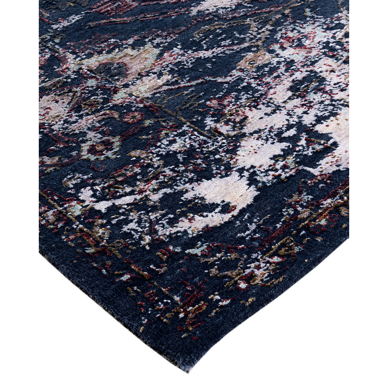 Overdyed One-of-a-Kind 8' 0" X 9' 10" Hand Knotted Area Rug