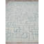 Wool Abstract Area Rug in Light Blue-1390822352