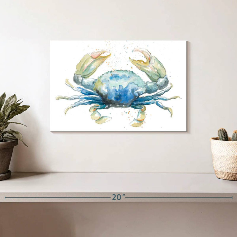 Brampt Cangrejo Azul Square, 8" H x 12" W