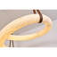 Lustre suspendu clair en cuir et acier albâtre clair-90643569-130743800-90643560