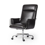 Sherman Leather Swivel Office Chair