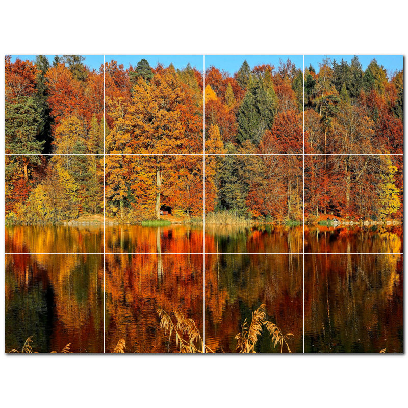 Panneau décoratif en céramique satinée 8 po x 8 po
