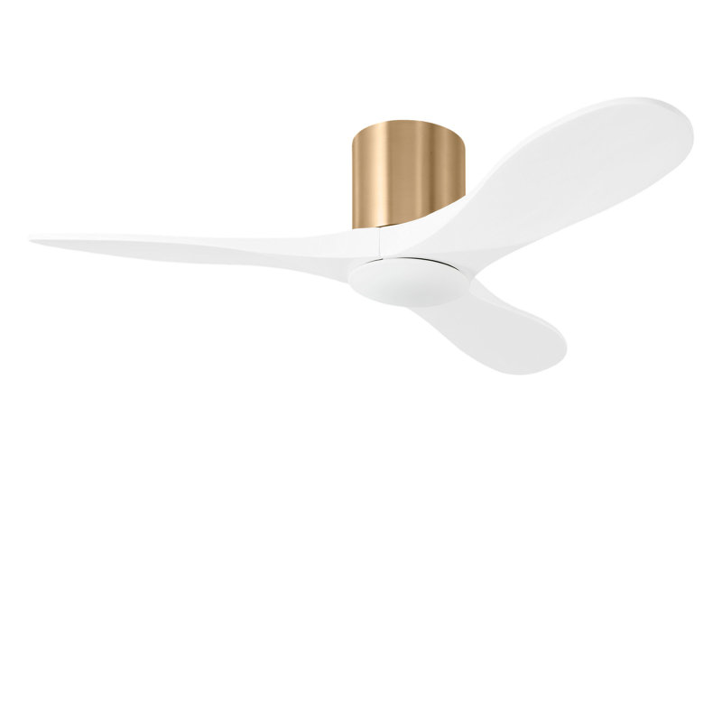 Ventilateur de plafond intelligent Smart Hugger, Bronze brillant, 44 po de largeur, Blanc mat