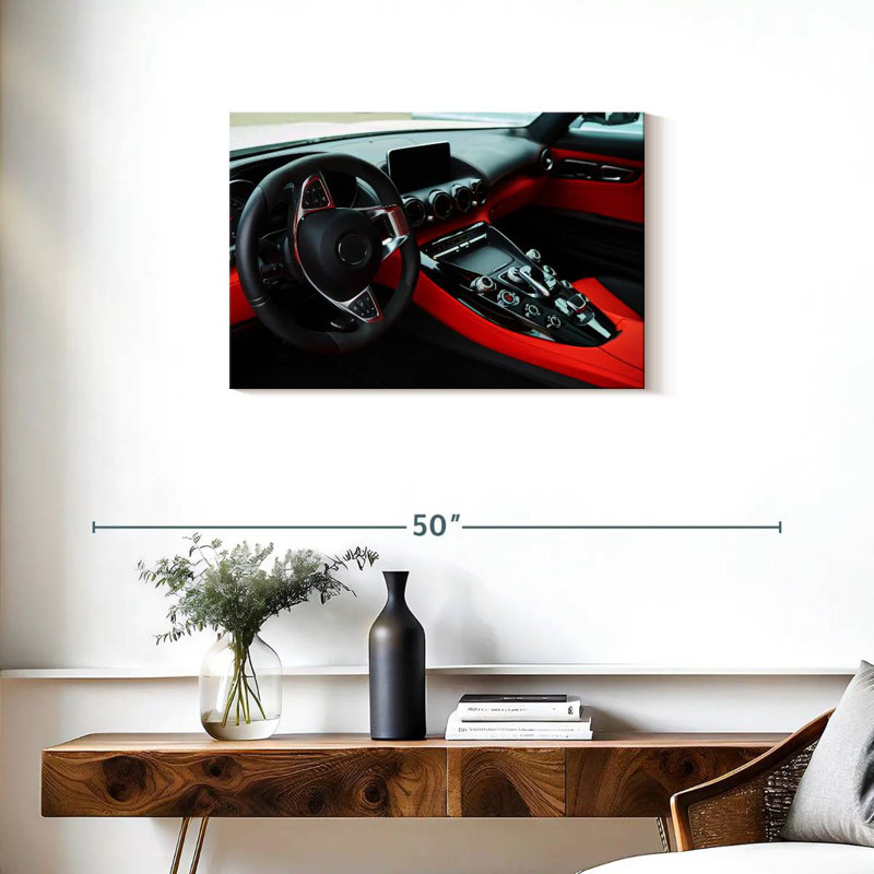 Mehar Black And Red Car Interior