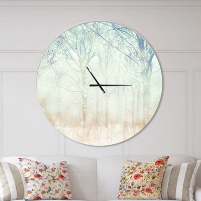 Horloge murale Swigart Farmhouse Designart Winter